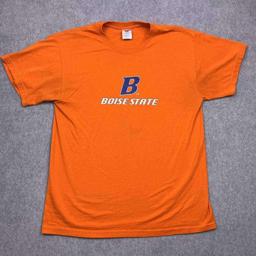 jerzees boise state broncos orange ncaa football short sleeve mens large‎